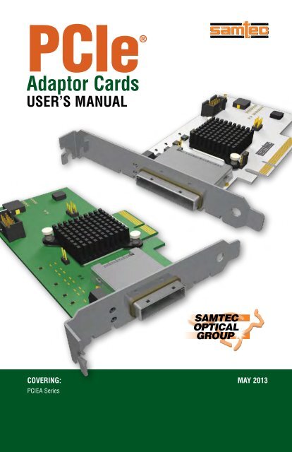 PCIe ® Adaptor Cards User's Manual - Samtec