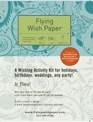 Flying Wish Paper - LM Marketing