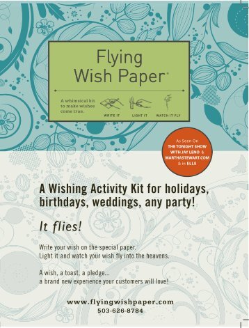 Flying Wish Paper - LM Marketing