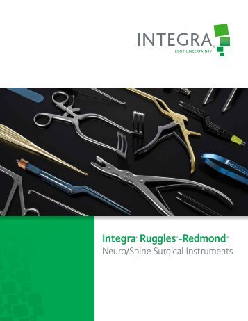 IntegraÂ® RugglesÂ®-Redmondâ¢ - Integra LifeSciences