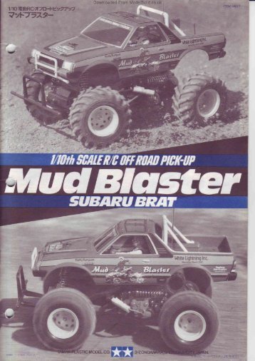 Tamiya Mud Blaster Manual - CompetitionX.com