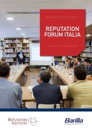 REPUTATION FORUM ITALIA - Reputation Institute