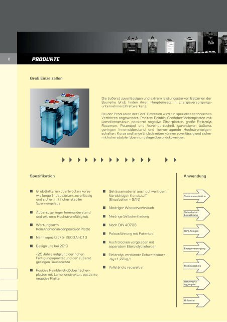 Ortsfeste Batterien - PER Flucht- und Rettungsleitsysteme GmbH