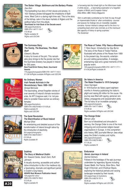 General catalogue - The O'Brien Press