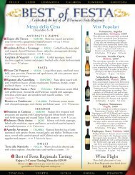 a printable version of this menu in PDF format - Il Fornaio