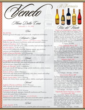 a printable version of this menu in PDF format - Il Fornaio