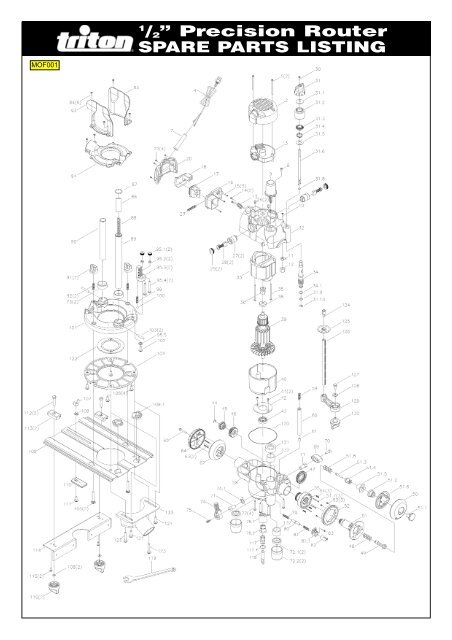Triton Router Spare Parts | Bakemotor.org