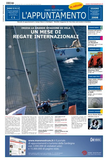 UN MESE DI REGATE INTERNAZIONALI - Sardegna