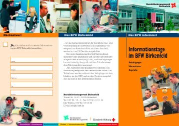 Informationstage im BFW Birkenfeld - Elisabeth Stiftung