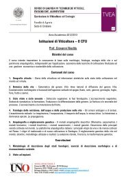 Istituzioni di Viticoltura â 8 CFU - Consorzio UNO