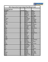 RCI: Clues to the Cruise Instant Prize Winner's List - Royal ...