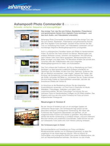 AshampooÂ® Photo Commander 8