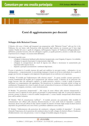 Corsi di aggiornamento per docenti