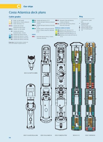 Costa Atlantica deck plans - Croaziere.net