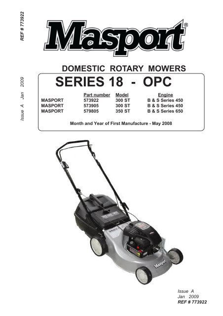 Masport series 18 lawn mower manual outlet