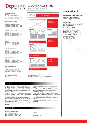 RATE CARD// ADVERTISING