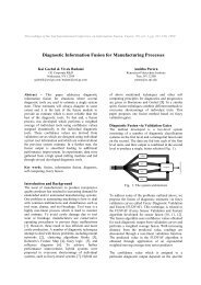 Diagnostic Information Fusion for Manufacturing Processes