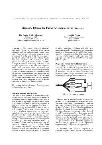 Diagnostic Information Fusion for Manufacturing Processes