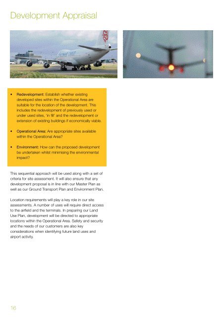 Land use plan - Manchester Airport