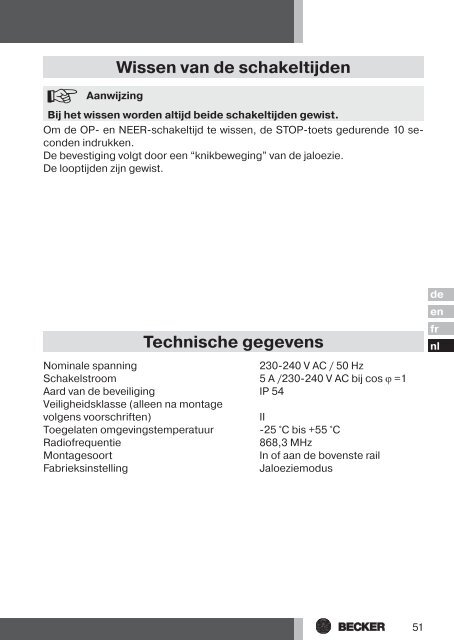 Becker Centronic VarioControl VC470 Anleitung - auf enobi.de