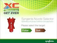 Syngenta Nozzle Selector - GreenCast