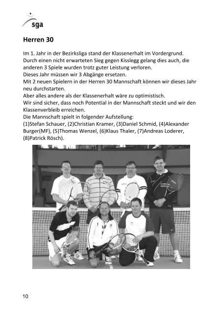 Matchball 2010 - SG Aulendorf-Tennis 1974 eV