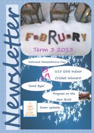 Term 3 2013 - St. Aldhelm's Academy