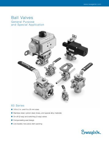 60 Series Ball Valves - Swagelok