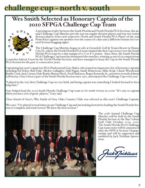 TOPICS NEWSLETTER - South Florida PGA Golf