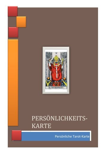 PERSÖNLICHKEIT- Tarot-Karte