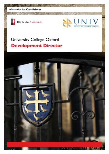 University College Oxford Development Director