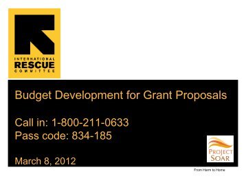 Developing a Budget for Grant Proposal - ethniccommunities.org