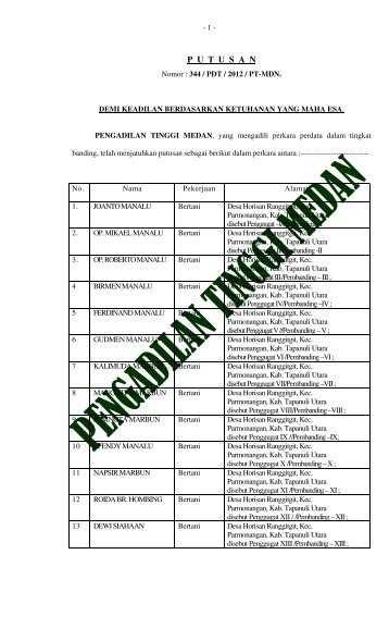 download disini - Pengadilan Tinggi Medan