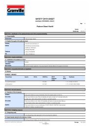 SAFETY DATA SHEET - Granville Oil & Chemicals Ltd