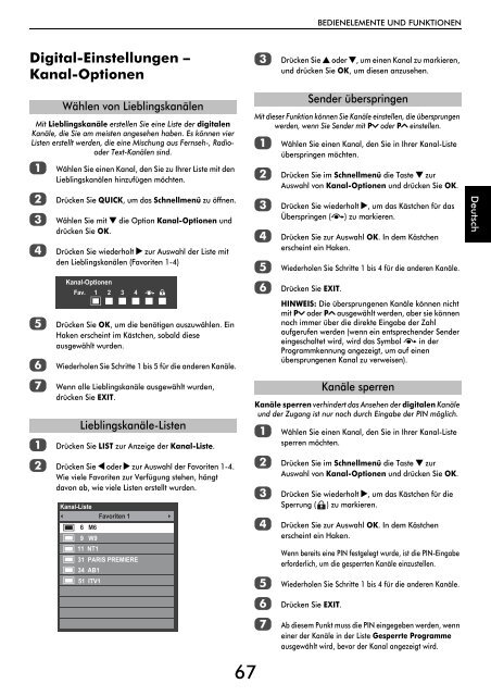 Modellreihe WL76* Digital Modellreihe YL76* Digital - Toshiba-OM.net