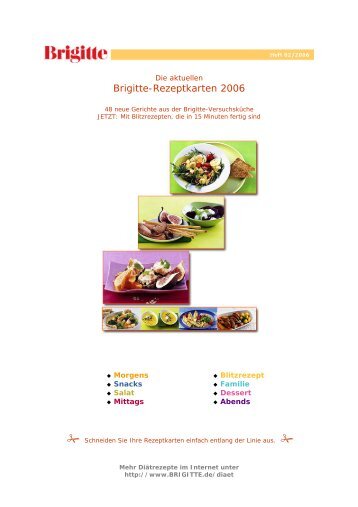 Brigitte-Rezeptkarten 2006 - BRIGITTE.de