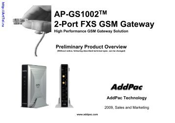 AP-GS1002TM 2-Port FXS GSM Gateway