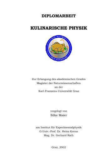 KULINARISCHE PHYSIK - AM BRG Kepler