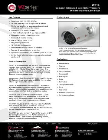 WZ16 Compact Integrated Day-Nightâ¢ Camera - Buythis