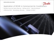 Application of MCHE in Commercial Air Conditioners