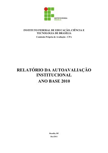 RELATÓRIO DO CAMPUS SAMAMBAIA - IFB