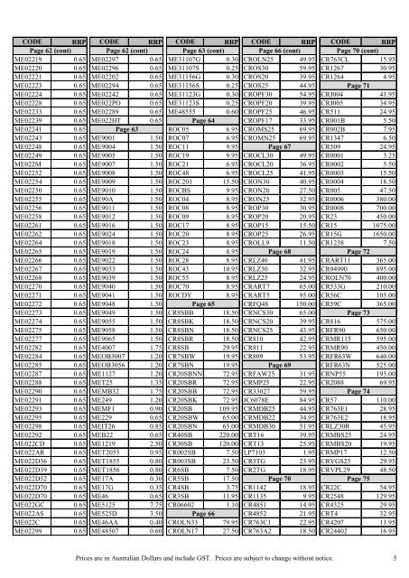 General Catalogue Pricelist 2011 - Christian Supplies