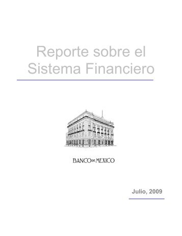 Reporte sobre el Sistema Financiero - Centro de Estudio Sobre ...