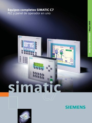 Equipos completos SIMATIC C7 - PLC y panel de operador en uno