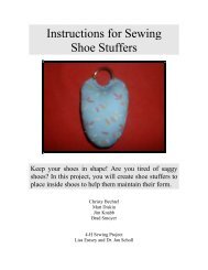 Instructions for Sewing Shoe Stuffers - Penn State Extension