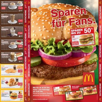 SPAREN BIS ZU - McDonalds