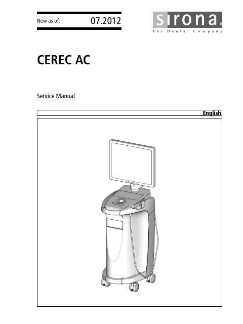 CEREC AC - Sirona Support