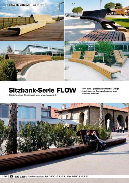 Sitzbank-Serie FLOW - ZIEGLER