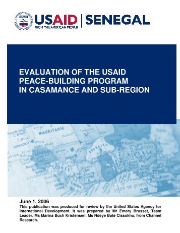 USAID Casamance Report 2006 - Channel Research