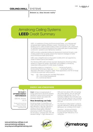 LEEDÂ® Credit Summary - Armstrong